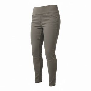 Spanx Denim Pants  #2066 Solace Shaping Side Zip Size XL 14-16 GunMetal Leggings